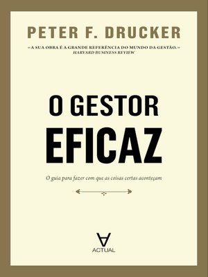 cover image of O Gestor Eficaz